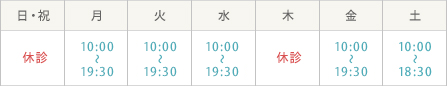 診療受付時間